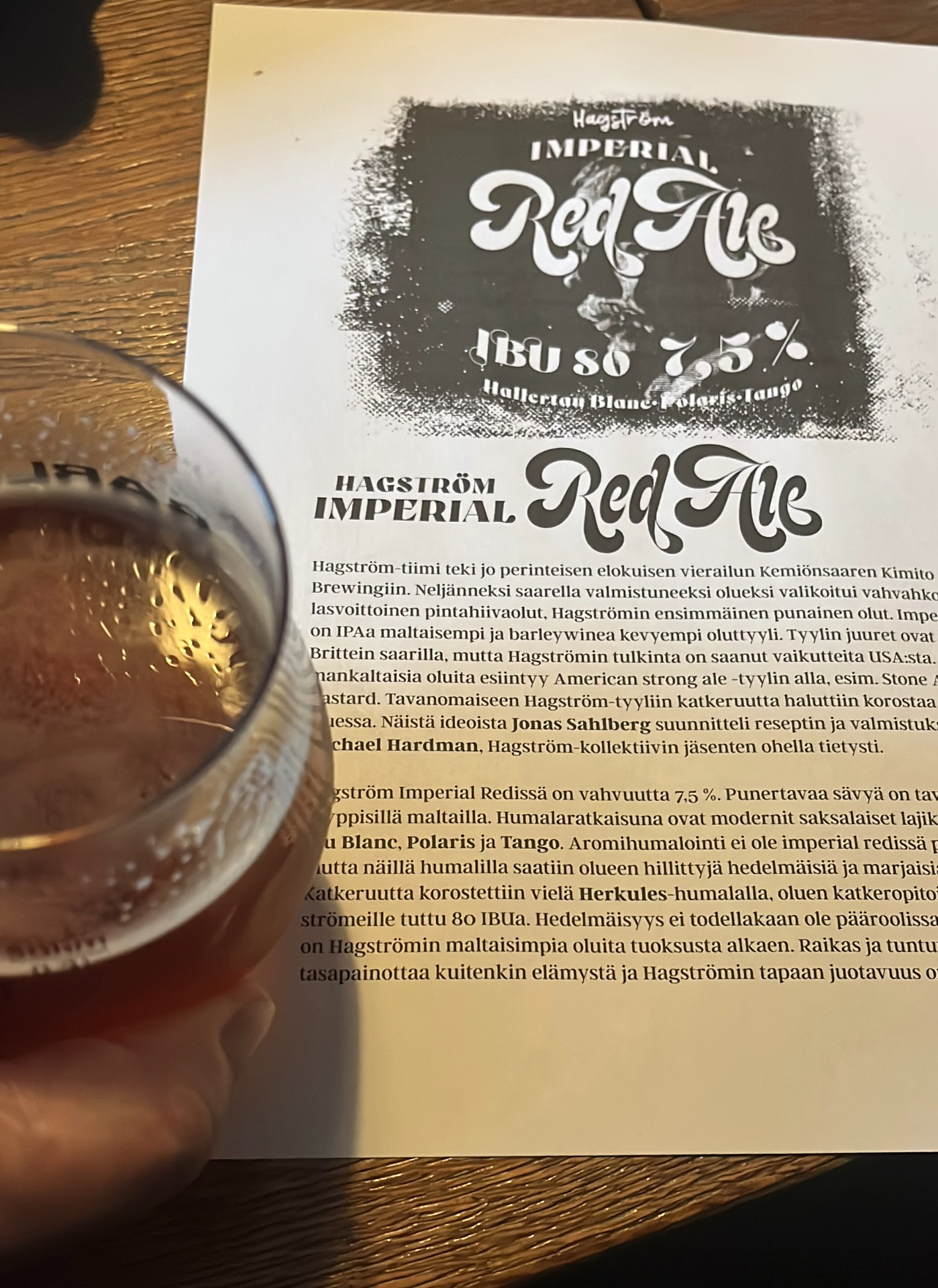 Pienen piirin olutuutinen: järjestyksessään 22. Hagström-olut.